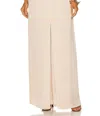 Rosetta Getty Split Front Pant Fluid In Clay In Grey