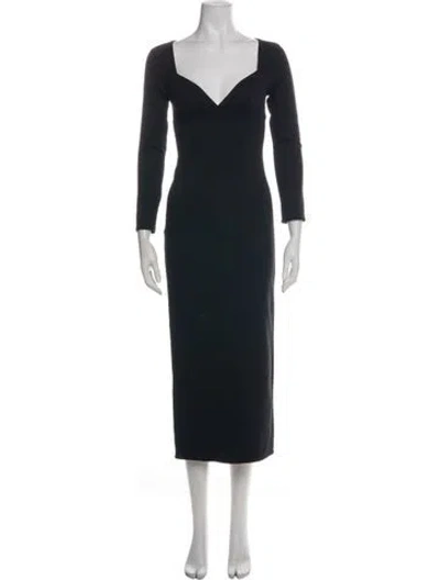 Pre-owned Rosetta Getty Square Neckline Midi Length Dress In Multi