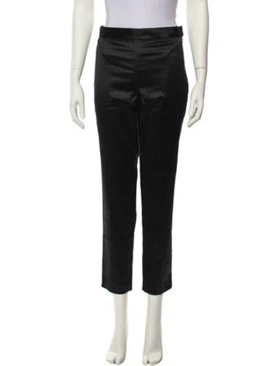 Pre-owned Rosetta Getty Straight Leg Pants In Black
