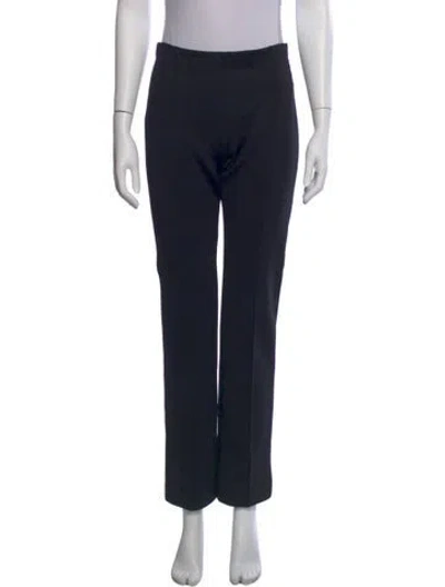 Pre-owned Rosetta Getty Straight Leg Pants In Black