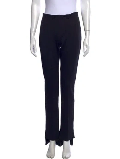 Pre-owned Rosetta Getty Straight Leg Pants In Black