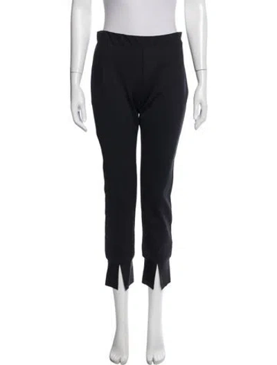Pre-owned Rosetta Getty Straight Leg Pants In Black