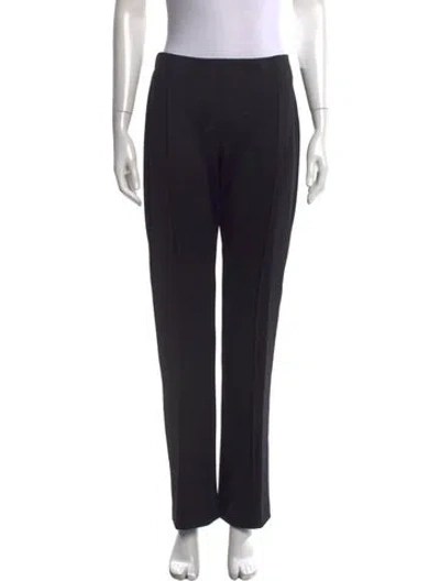Pre-owned Rosetta Getty Straight Leg Pants In Black