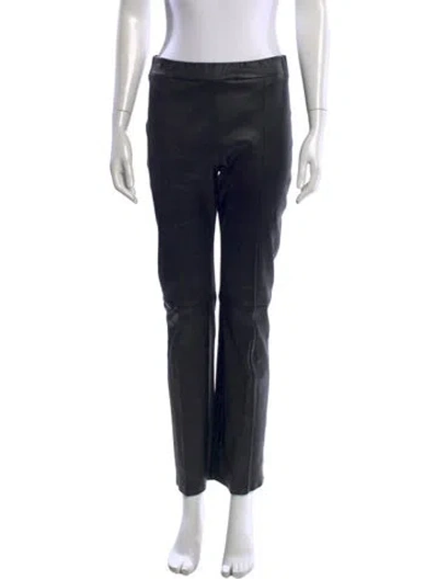 Pre-owned Rosetta Getty Straight Leg Pants In Black