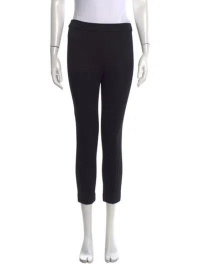 Pre-owned Rosetta Getty Straight Leg Pants In Black