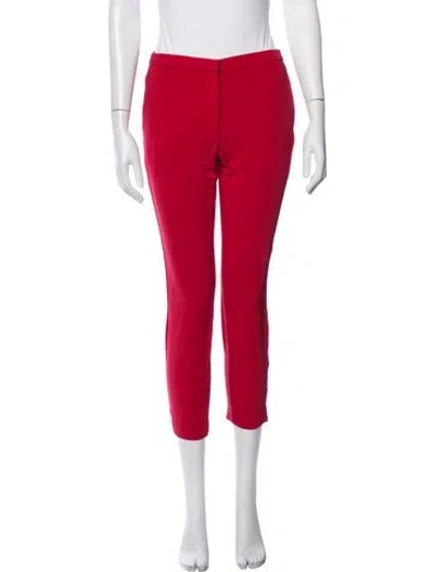 Pre-owned Rosetta Getty Straight Leg Pants In Red