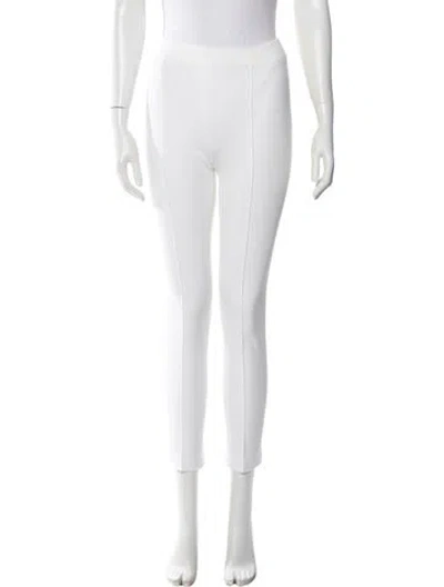 Pre-owned Rosetta Getty Straight Leg Pants In White