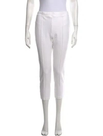 Pre-owned Rosetta Getty Straight Leg Pants In White