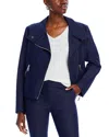 Rosetta Getty Stretch Twill Moto Jacket In Indigo