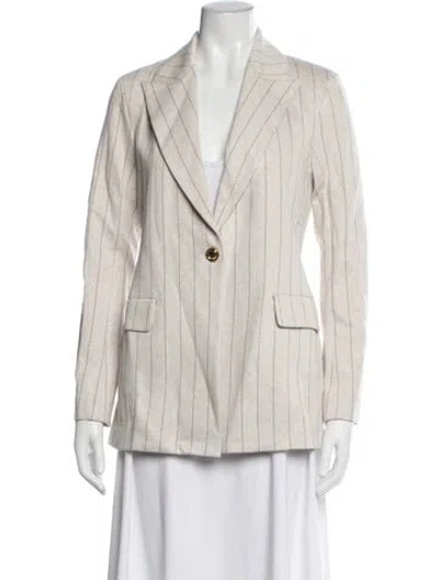 Pre-owned Rosetta Getty Striped Blazer W/ Tags In Neutrals