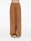 Rosetta Getty Striped Trousers In Brown
