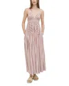Rosetta Getty Plaid Gathered Peplum Maxi Camisole Dress In Multi