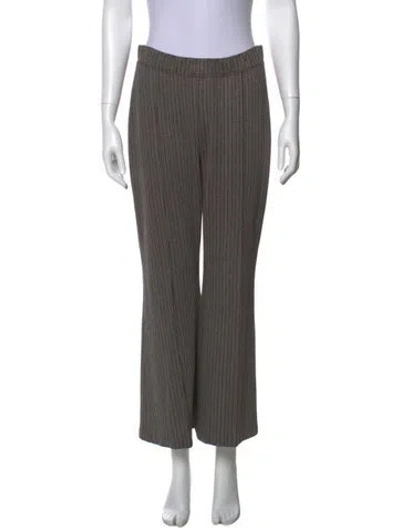 Pre-owned Rosetta Getty Striped Wide Leg Pants In Neutral