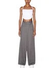 Rosetta Getty Tie Back Corset Top In Calvary In Multi