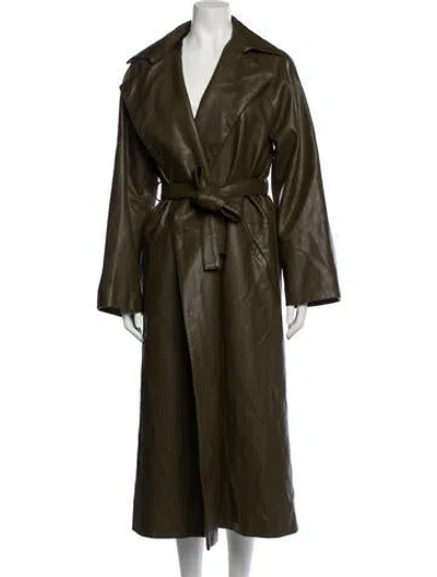 Pre-owned Rosetta Getty Trench Coat In Green