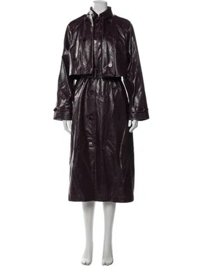 Pre-owned Rosetta Getty Trench Coat In Purple