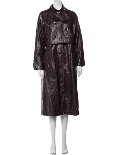 Pre-owned Rosetta Getty Trench Coat In Purple