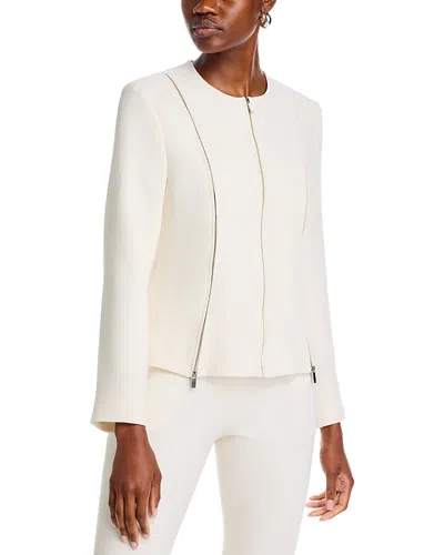 Rosetta Getty Triple Zip Jacket In Ivory