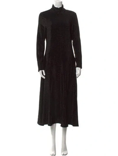 Pre-owned Rosetta Getty Turtleneck Long Dress In Multi