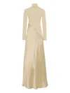 Rosetta Getty Turtleneck Maxi Dress In Neutral