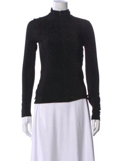 Pre-owned Rosetta Getty Turtleneck Sweater In Black