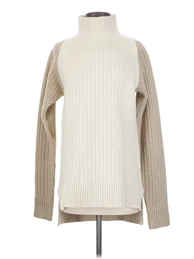 Pre-owned Rosetta Getty Turtleneck Sweater In Ivory