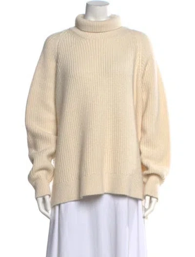 Pre-owned Rosetta Getty Turtleneck Sweater In Neutral