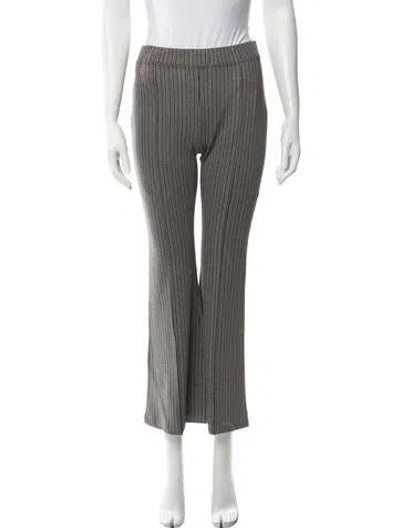 Pre-owned Rosetta Getty Tweed Pattern Flared Pants In Brown