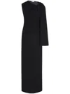 Rosetta Getty Twist Cape Maxi Dress In Black