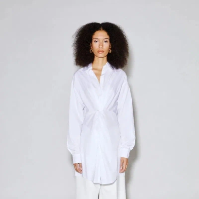 Rosetta Getty Twist Front Shirt (final Sale) In White