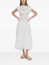 Rosetta Getty Twist Front Shirt In White In White