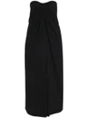 Rosetta Getty Schulterfreies Twist Maxikleid In Schwarz