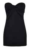 Rosetta Getty Twist-detail Strapless Top In Black