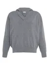 Rosetta Getty Hoodie Mit V-ausschnitt In Gray