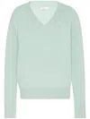 Rosetta Getty V-neck Sweater In Green
