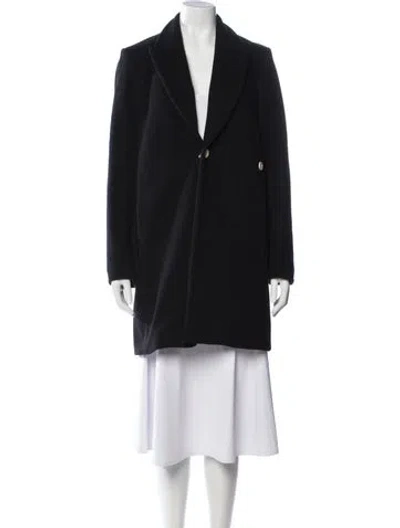 Pre-owned Rosetta Getty Virgin Wool Coat In Black
