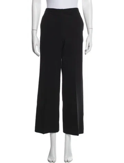 Pre-owned Rosetta Getty Virgin Wool Wide Leg Pants In Blue