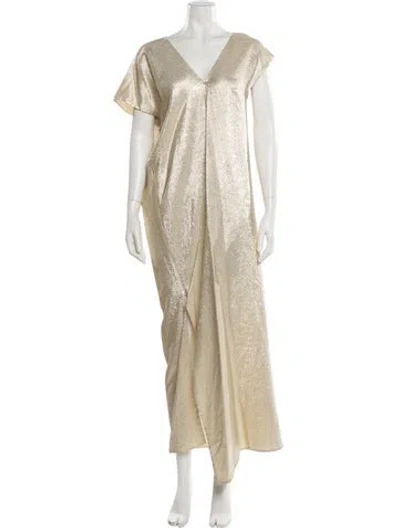 Pre-owned Rosetta Getty V-neck Long Dress