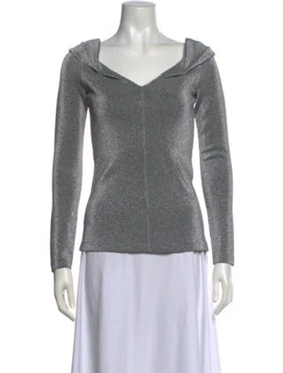 Pre-owned Rosetta Getty V-neck Sweater