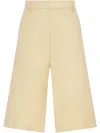 Rosetta Getty Wide-leg Bermuda Shorts In Yellow