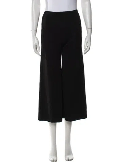 Pre-owned Rosetta Getty Wide Leg Pants In Black