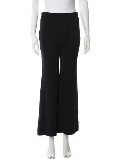 Pre-owned Rosetta Getty Wide Leg Pants In Black