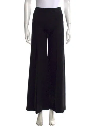Pre-owned Rosetta Getty Wide Leg Pants In Black