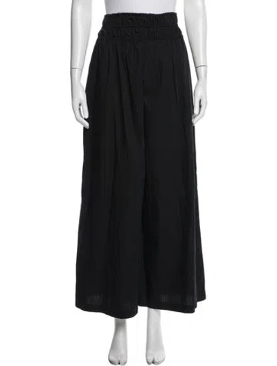 Pre-owned Rosetta Getty Wide Leg Pants In Black