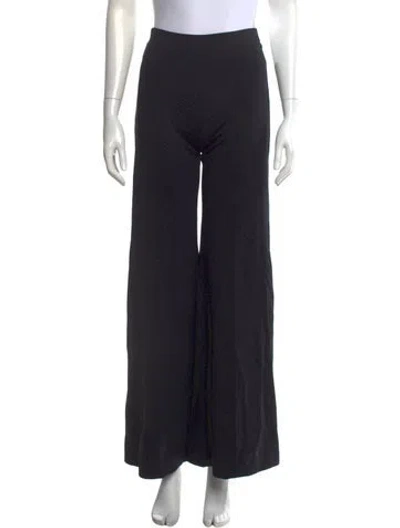 Pre-owned Rosetta Getty Wide Leg Pants In Black