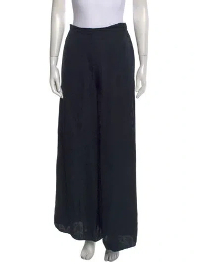 Pre-owned Rosetta Getty Wide Leg Pants In Black