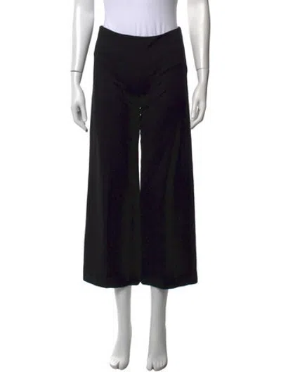 Pre-owned Rosetta Getty Wide Leg Pants In Black