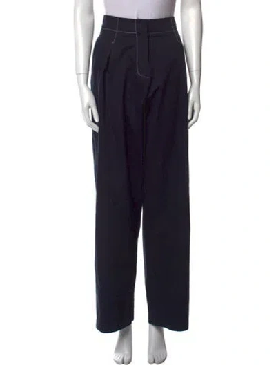 Pre-owned Rosetta Getty Wide Leg Pants In Blue