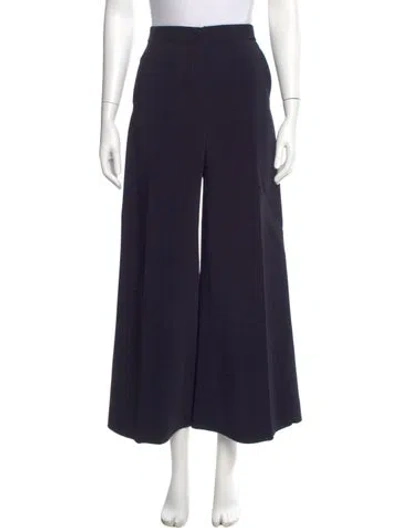 Pre-owned Rosetta Getty Wide Leg Pants In Blue