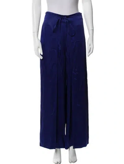 Pre-owned Rosetta Getty Wide Leg Pants In Blue